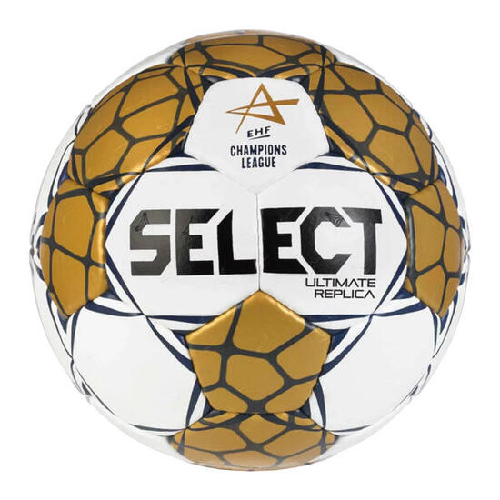 Pallamano Select Champions League Ultimate Replica Dorato Bianco