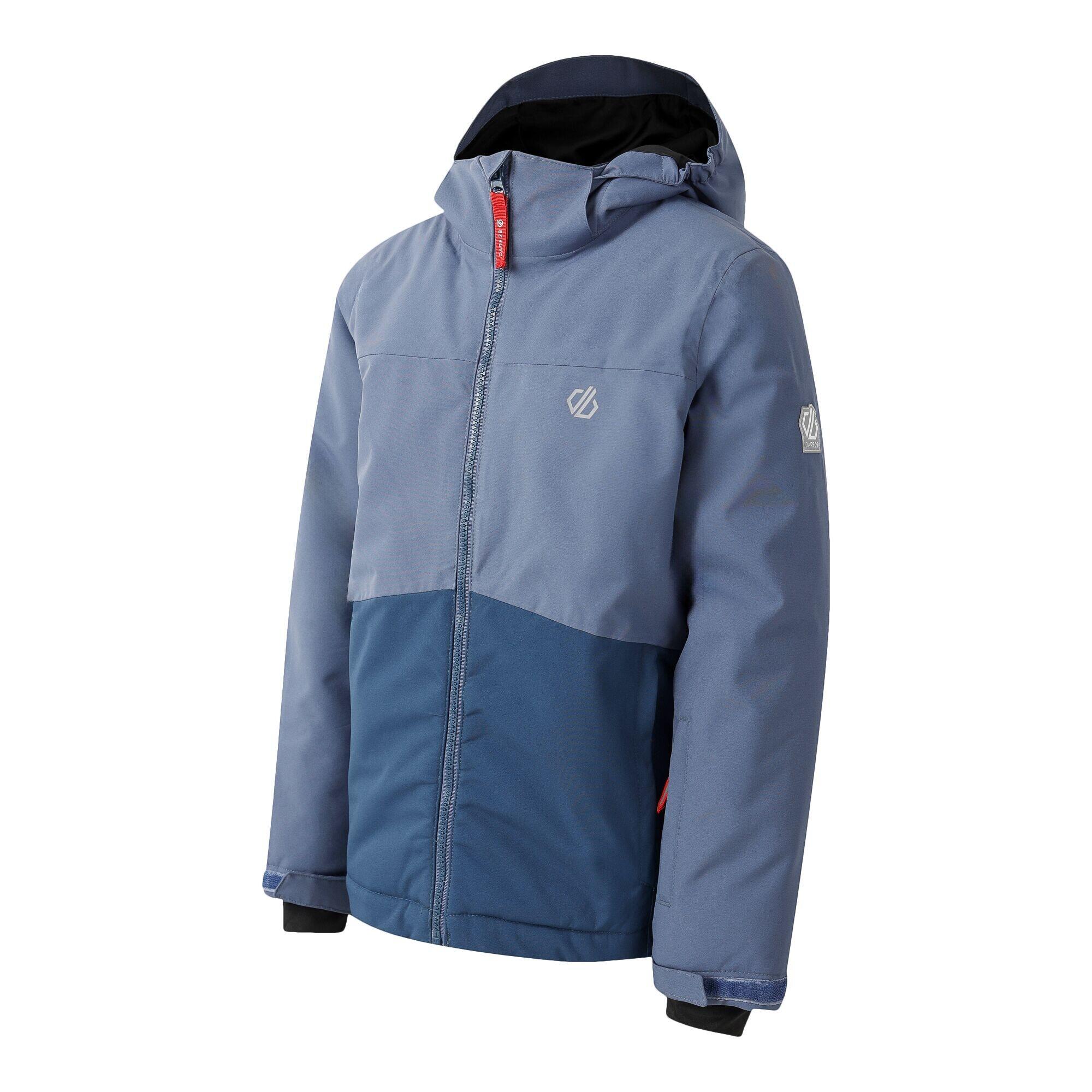 "Send It!" Skijacke für Kinder Indigoblau/Dunkel-Jeansblau 3/5