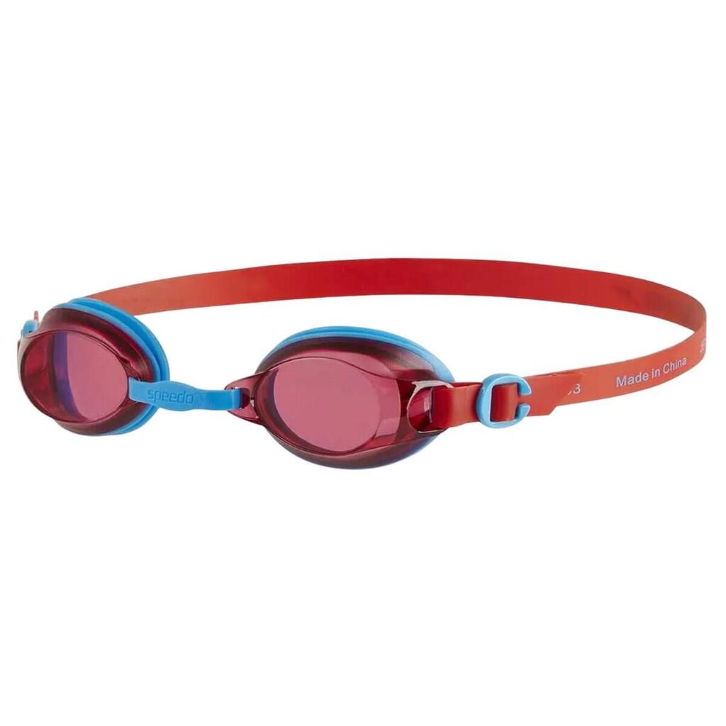 Childrens/Kids Jet V2 Swimming Goggles (Turquoise/Lava Red)