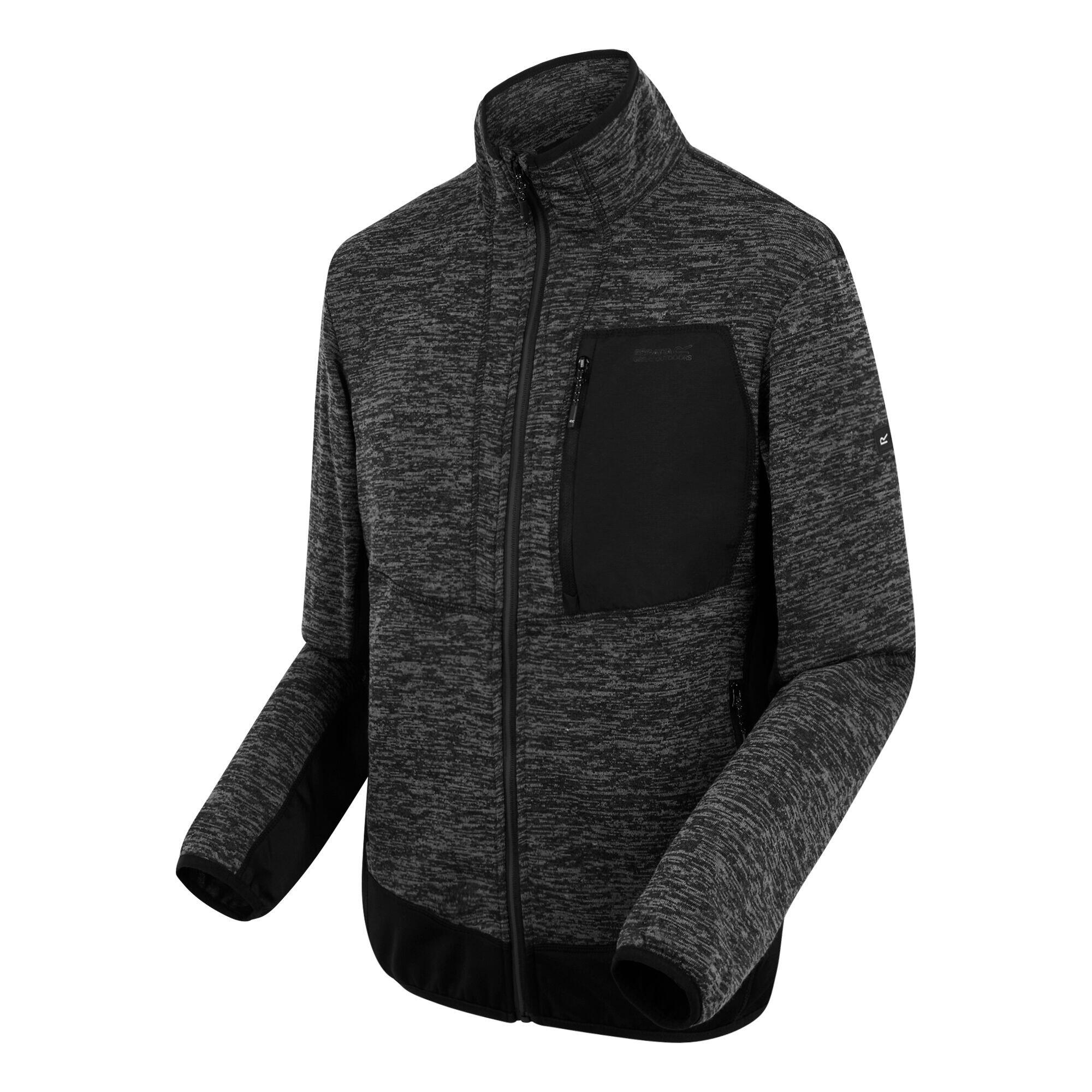 Veste Polaire BASLINN Homme (Cendre Chinée / Noir) 3/5
