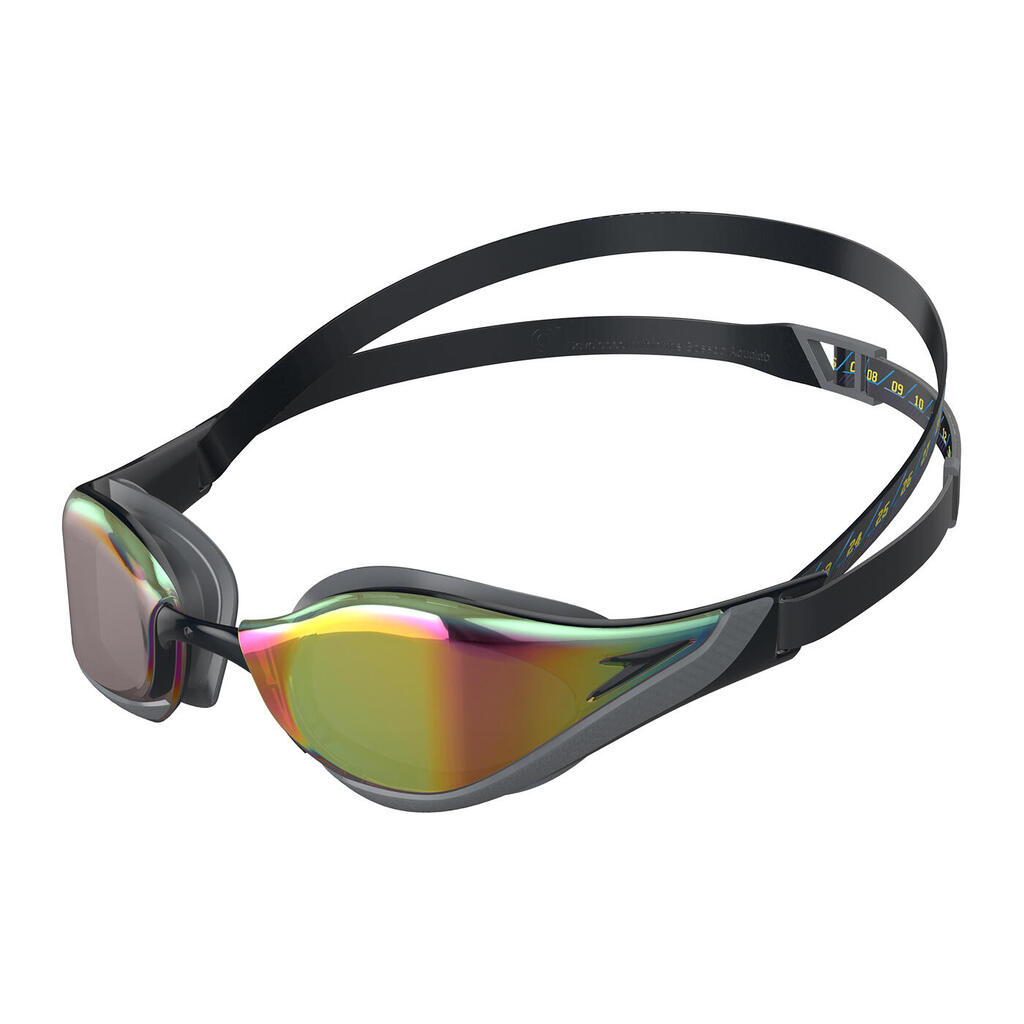 Fastskin Pure Focus Swimming Goggles (Black/Cool Grey/Ruby)