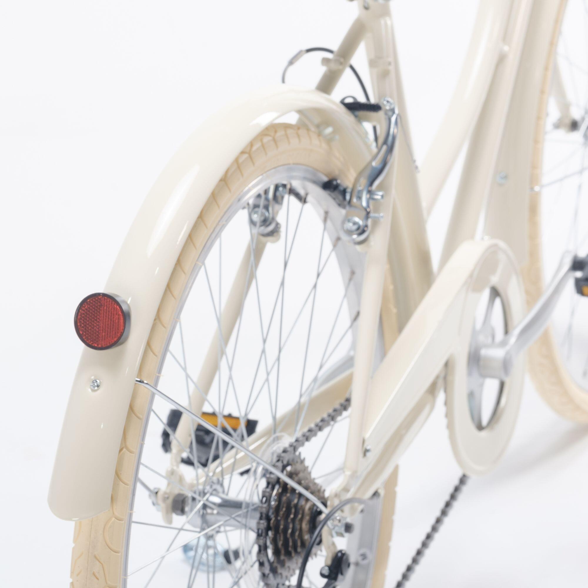 Bicicleta de Passeio Vintage Capri Valentina 26" 6 Velocidades - Creme 5/7