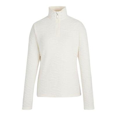 Dames glamourize iii quilted quarter zip midlayer (zwart)