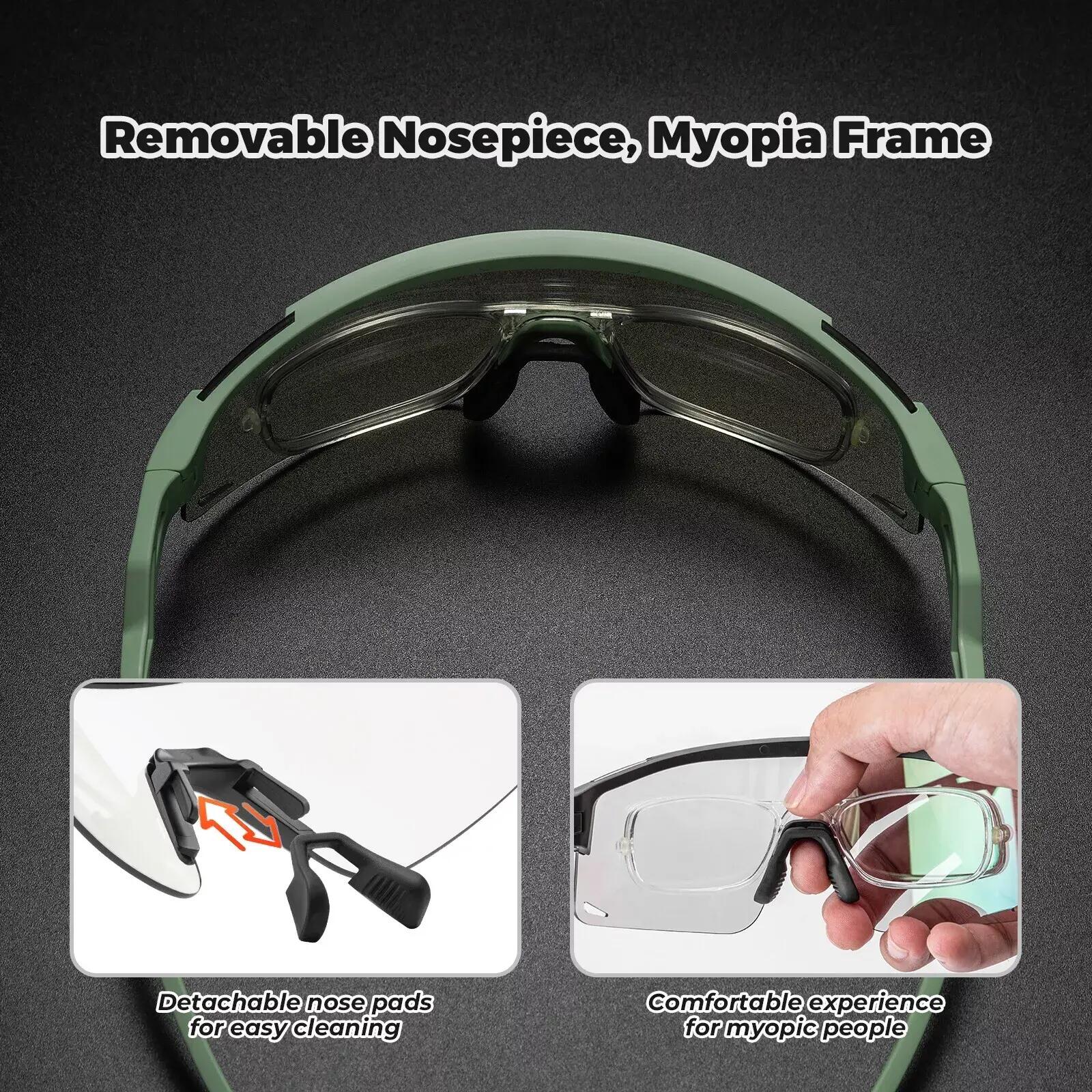 Ochelari ciclism ROCKBROS unisex, lentilă gri anti-UV. 3/6