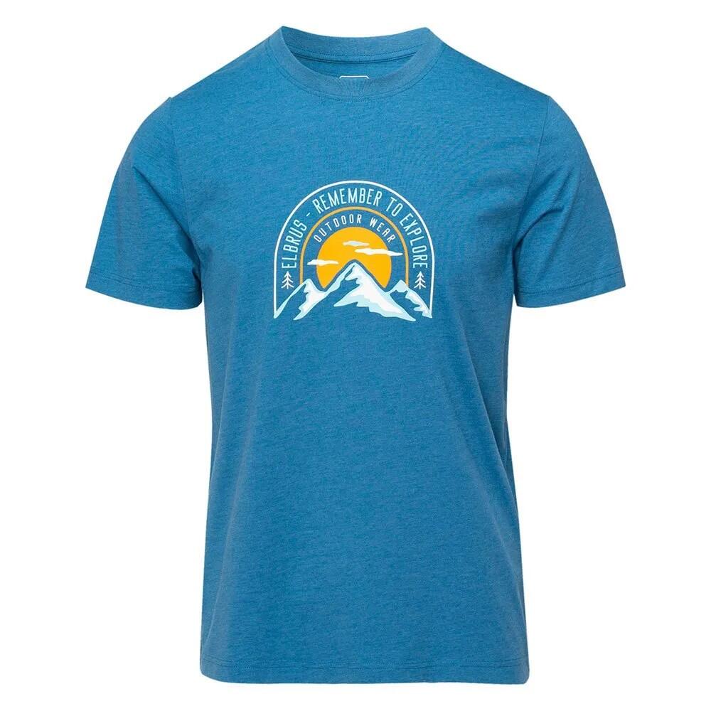Elbrus - Tshirt Manches Courtes Orin Homme (bleu Hollandais Chiné) - T-shirt Manches Courtes - Bleu - Decathlon