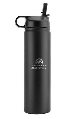 Outdoor master borraccia termica in acciaio inox Nero