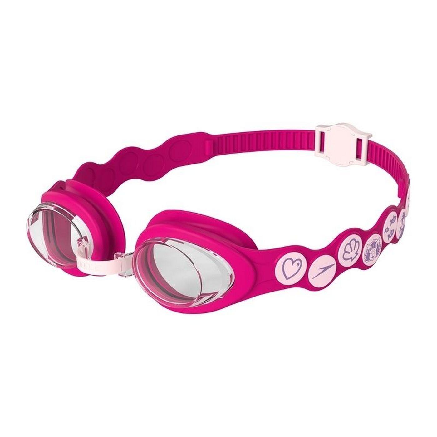 Speedo - Lunettes De Natation Sea Squad Enfant (corail Clair / Rose Électrique / - Lunettes De Natation - Rose - Decathlon