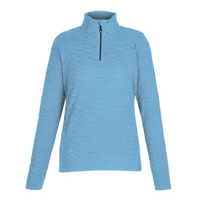 Dames glamourize iii quilted quarter zip midlayer (zwart)