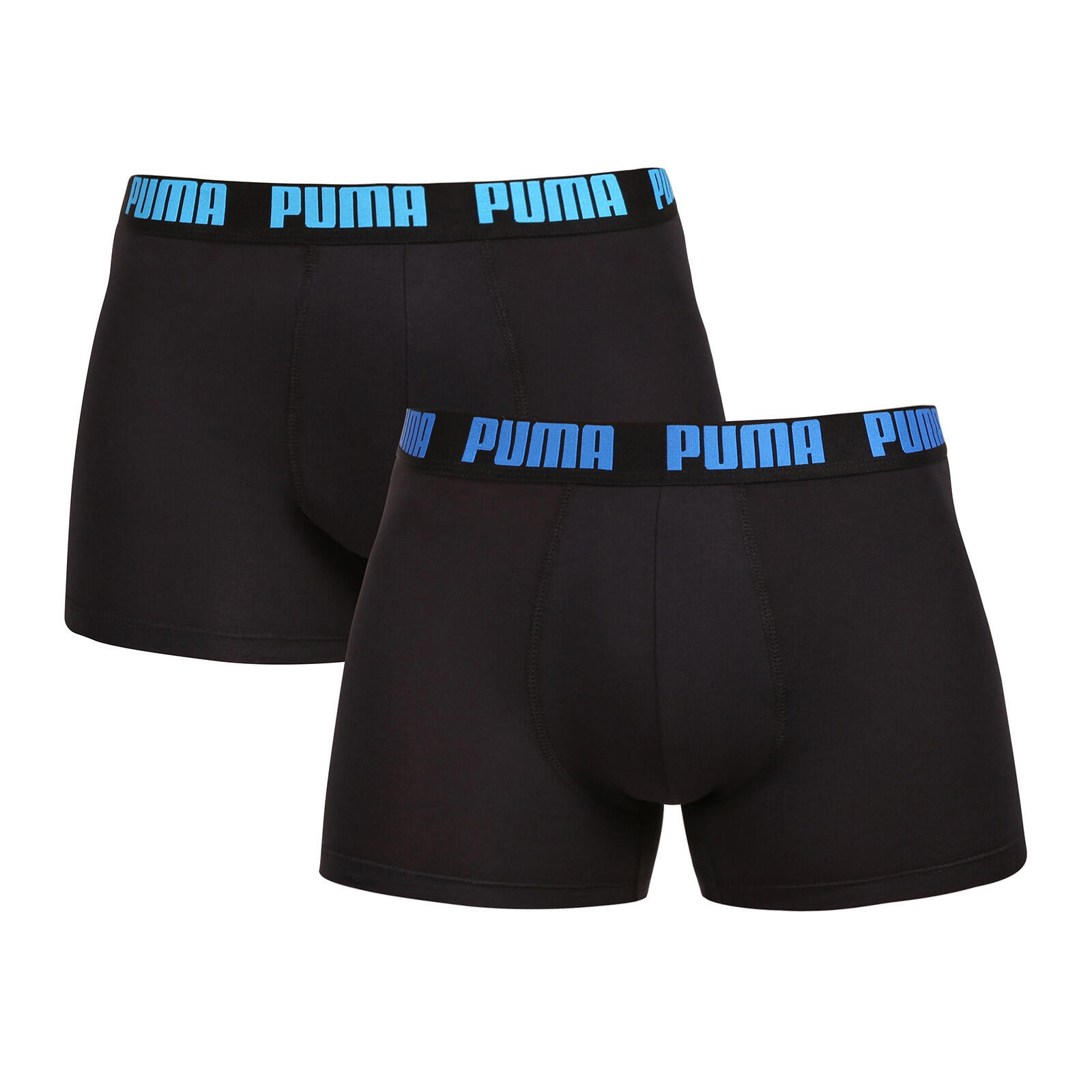 PUMA 2PACK pánské boxerky, černé, bavlna s elastanem.