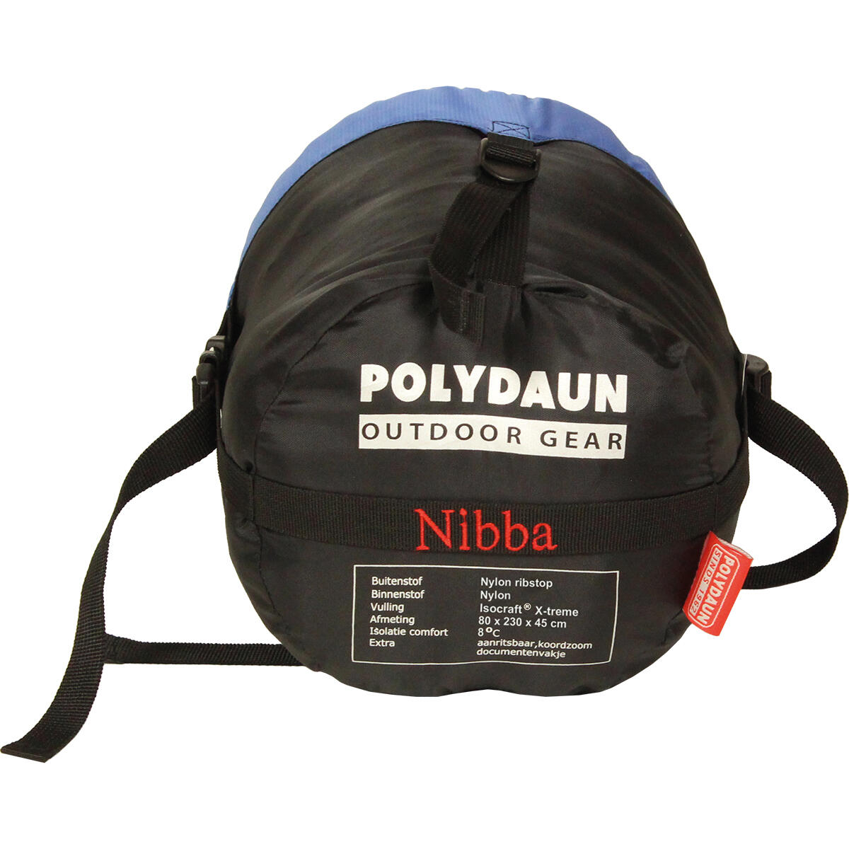Nibba Compact Travel Mummy Schlafsack - Schwarz - 80x230x45 cm 2/5
