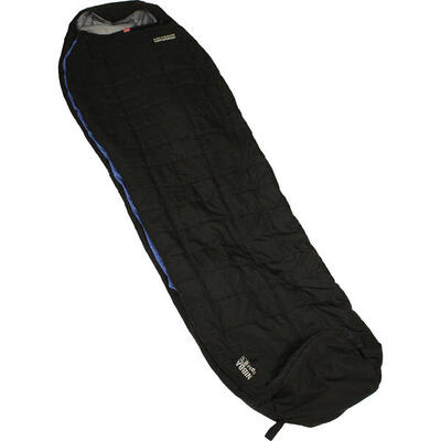 Polydaun nibba compact travel mummy slaapzak - zwart - 80x230x45 cm