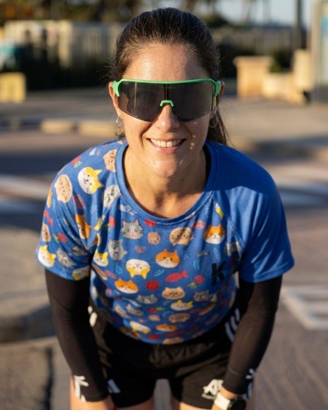 Hardloopshirt Dames Hemelsblauw Paars GATITOS 3/6
