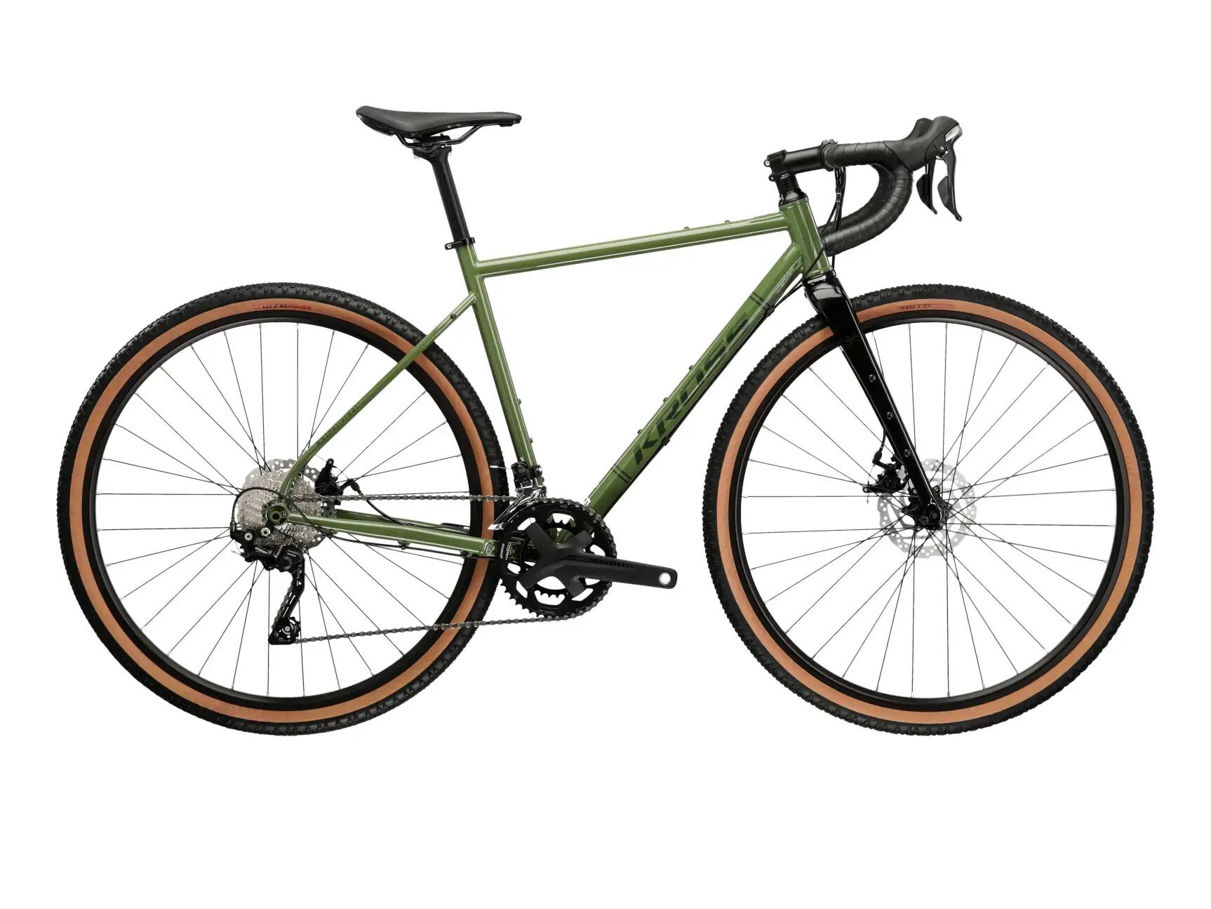 Kross Esker 4.0, cadru oțel L 540 mm, negru-verde.