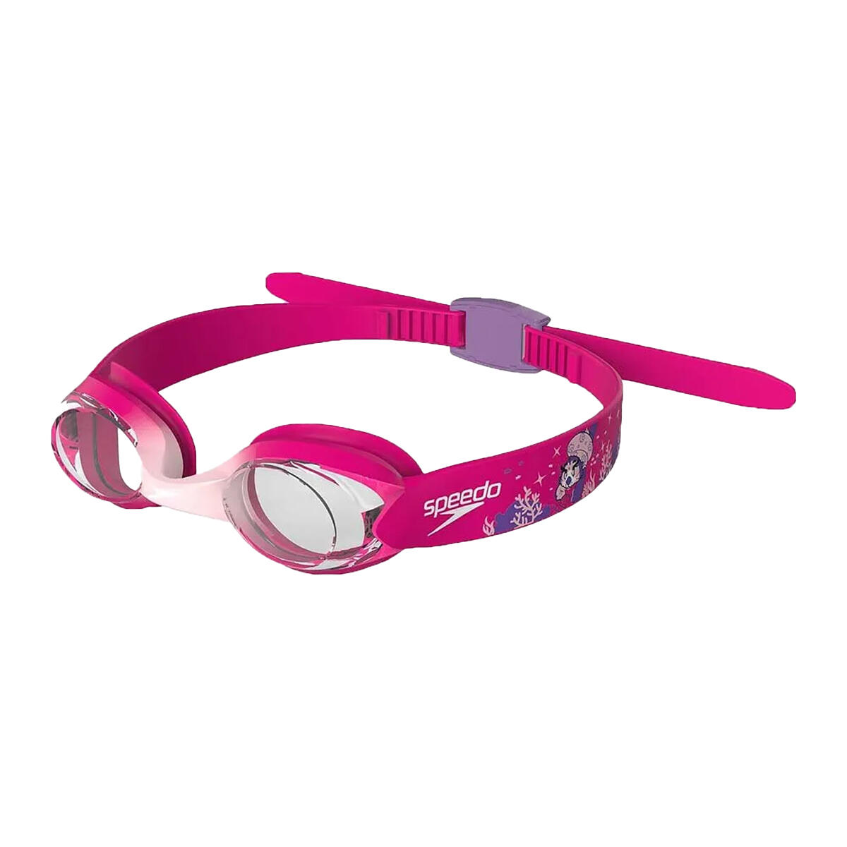 Speedo - Lunettes De Natation Illusion Enfant (corail Clair / Rose Électrique / - Lunettes De Natation - Blanc|rose - Decathlon