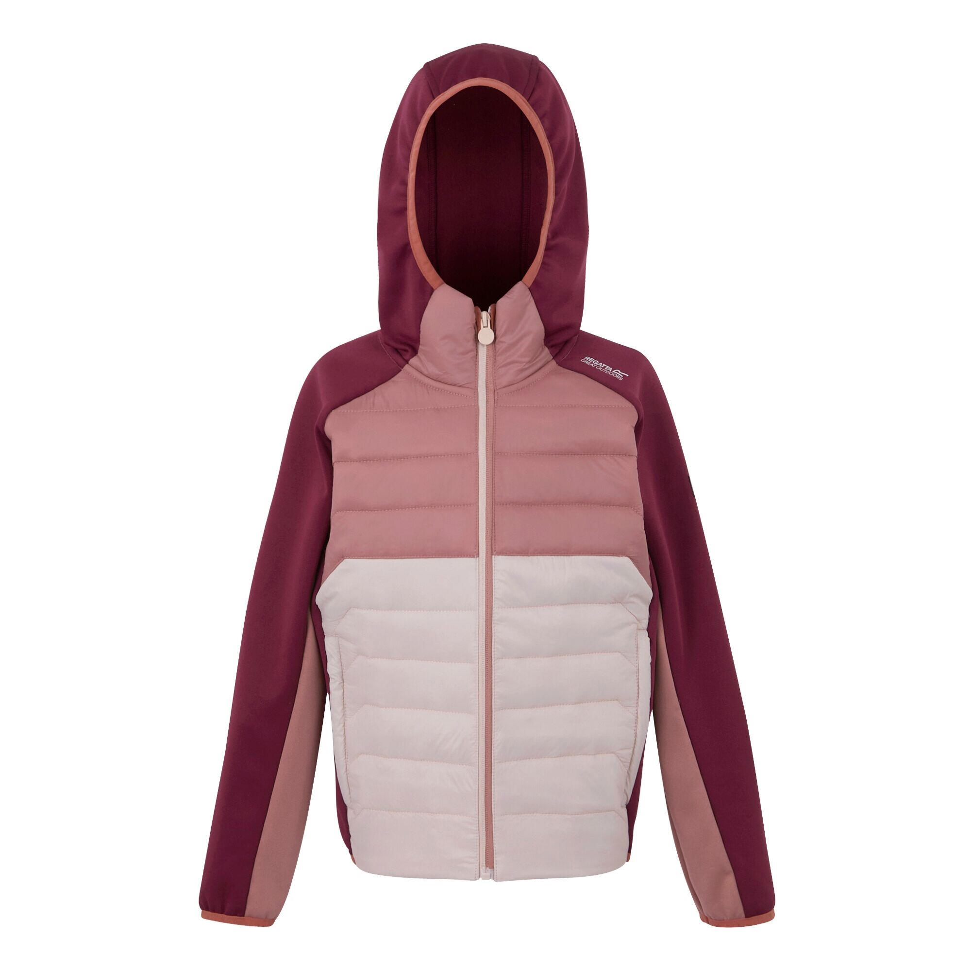 REGATTA Childrens/Kids Kielder IX Hybrid Jacket (Dark Pimento/Dusty Rose/Lotus)