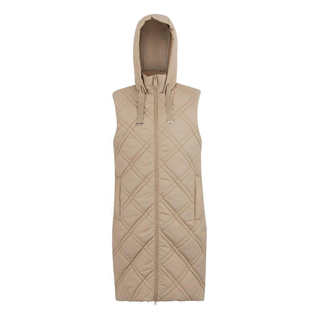 Womens/Ladies Rurietta Long Length Gilet (Taupe Beige)