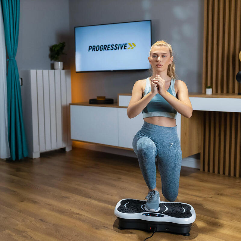 Aparat vibromasaj PROGRESSIVE UltraFit + 5 accesorii - Alb