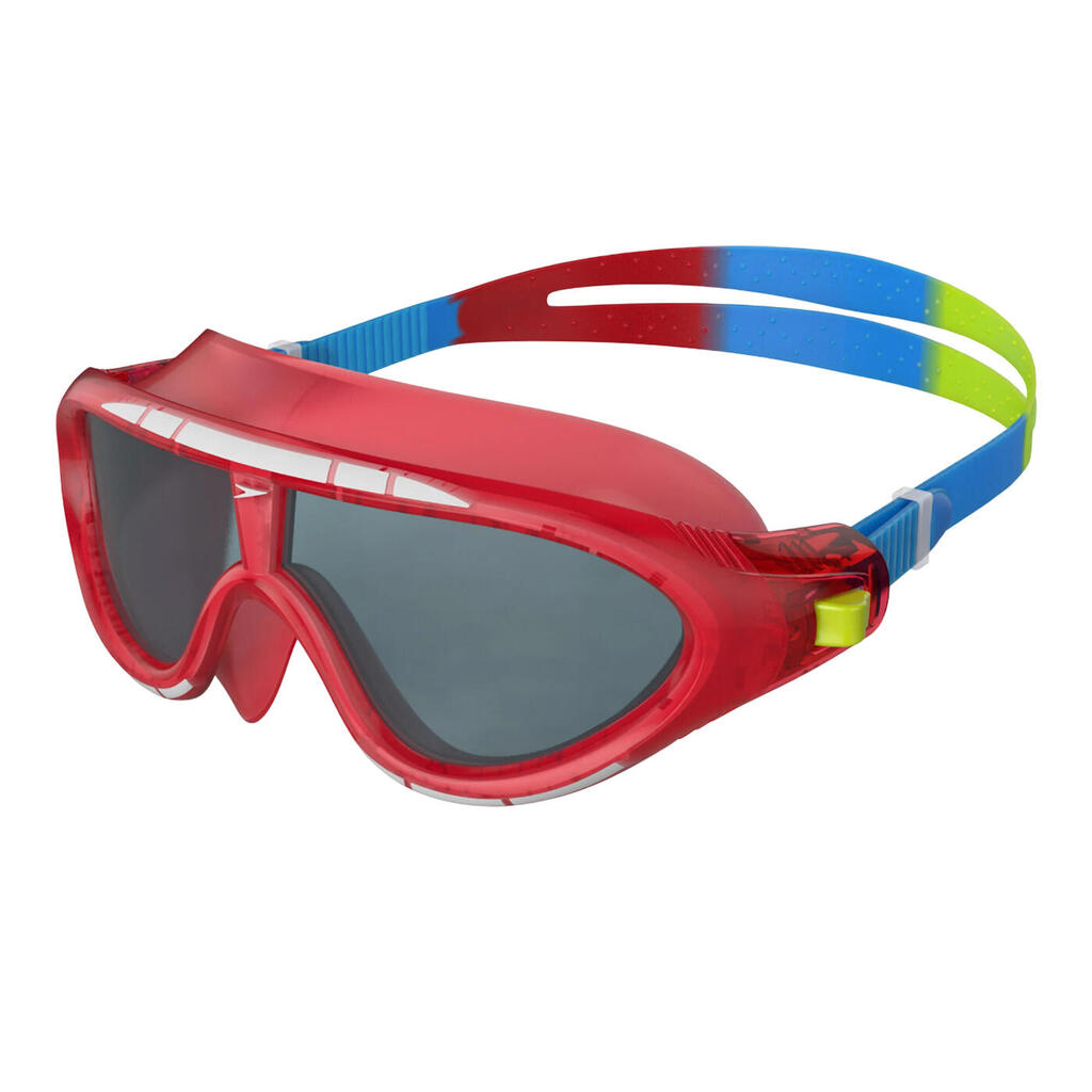 Childrens/Kids Rift Swimming Goggles (Lava Red/Japan Blue/Smoke)