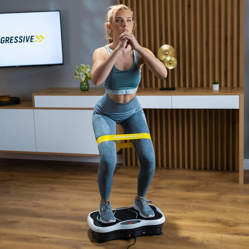 Aparat vibromasaj PROGRESSIVE UltraFit + 5 accesorii - Alb