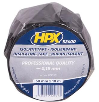 HPX Nastro isolante PVC 50 mm x 10 m – nero. 2/2