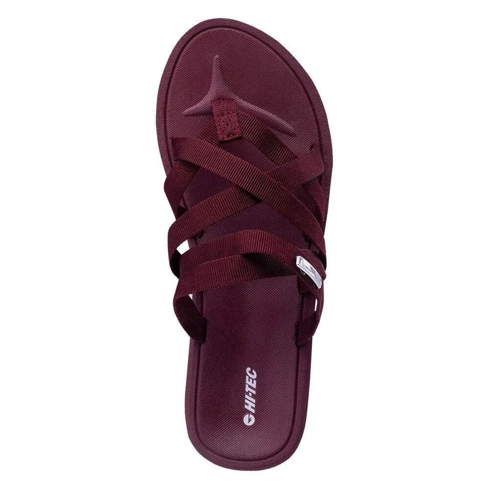 Tongs PIMA Femme (Crème / Bordeaux) 4/6