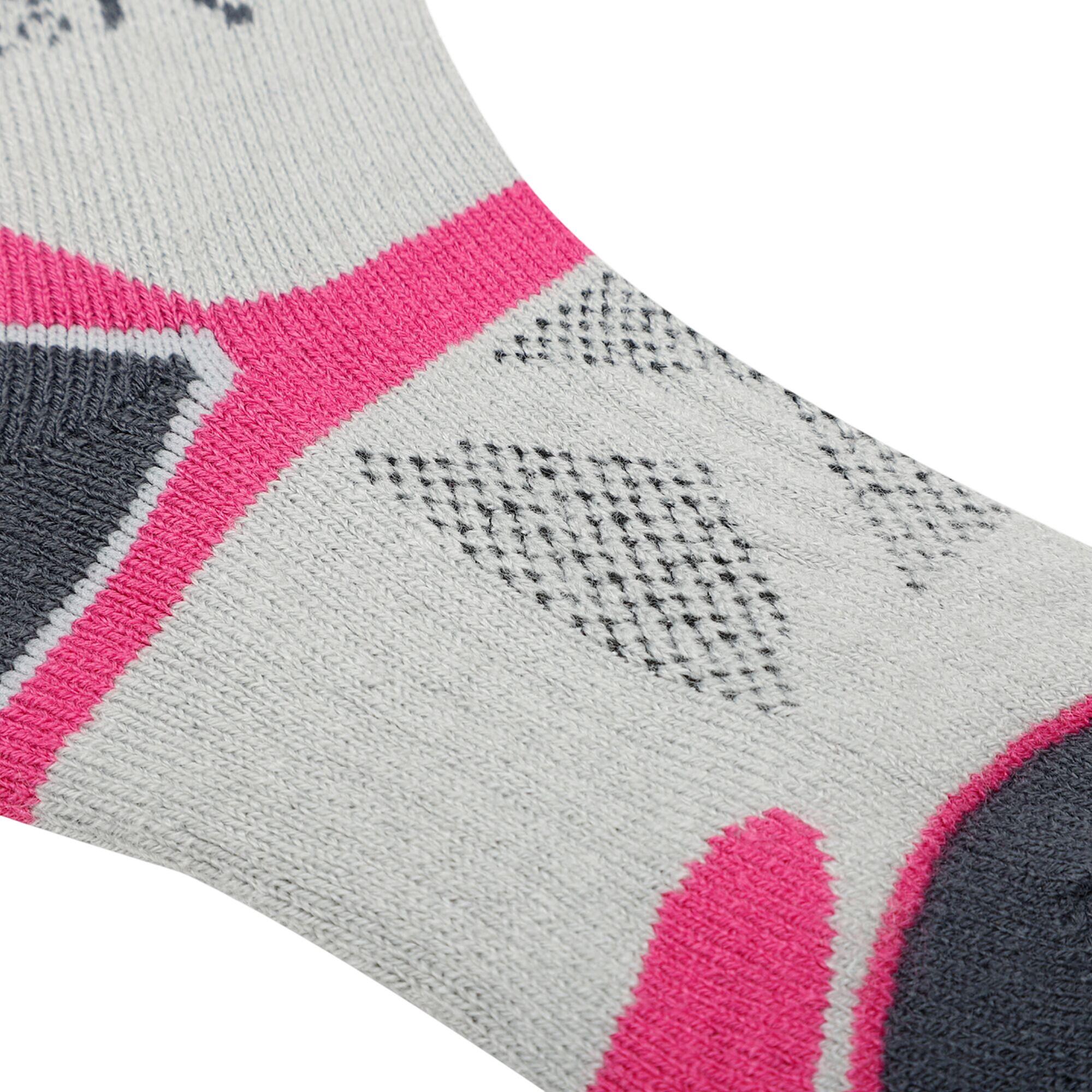 Chaussettes BLISTER PROTECT Enfant (Gris Clair / Rose Framboise) 2/4