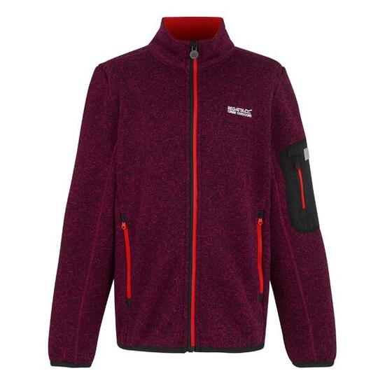 Veste Polaire NEWHILL Enfant (Rouge Sombre / Orange Sanguine)