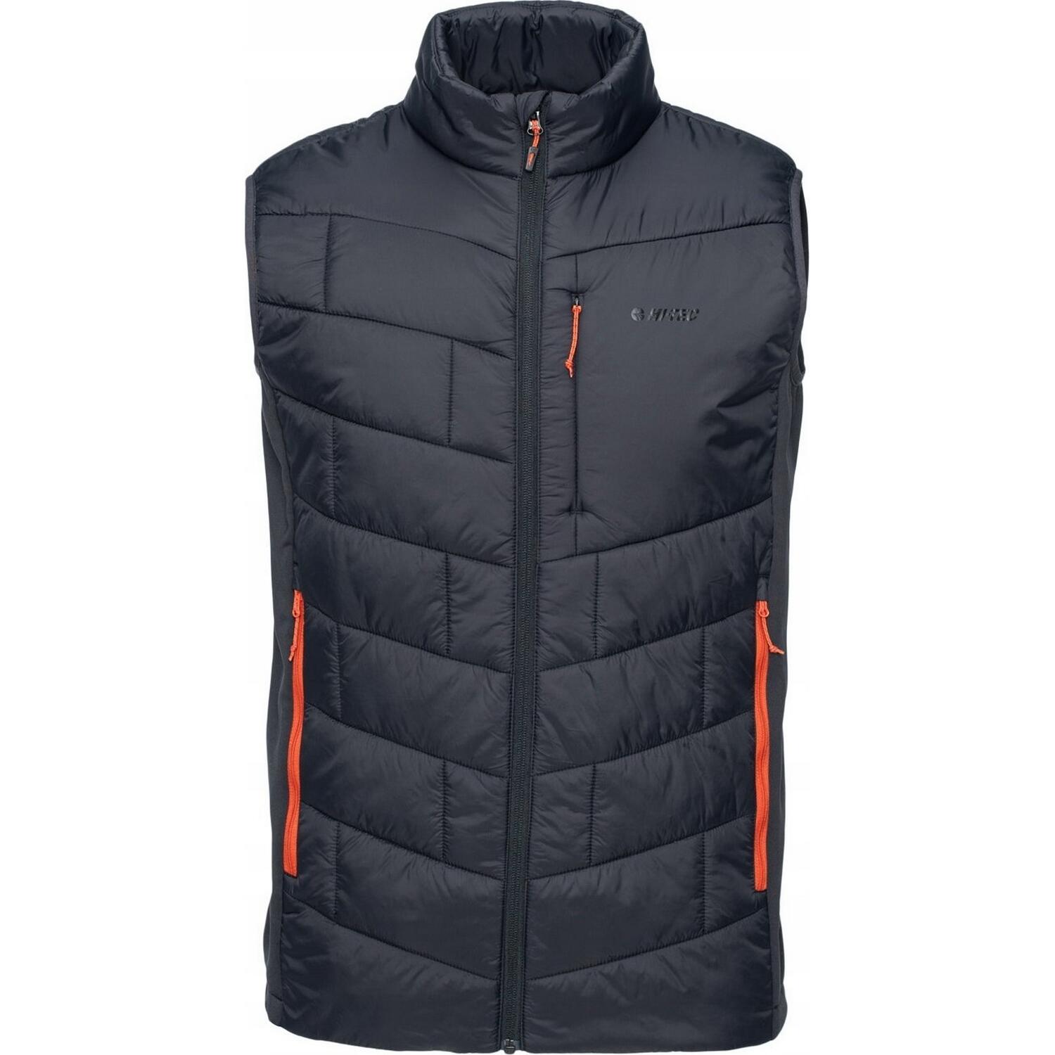 Hi-tec - Veste Sans Manches Varen Homme (noir / Thé Rooibos) - Gilet Sans Manche - Noir|orange - Decathlon
