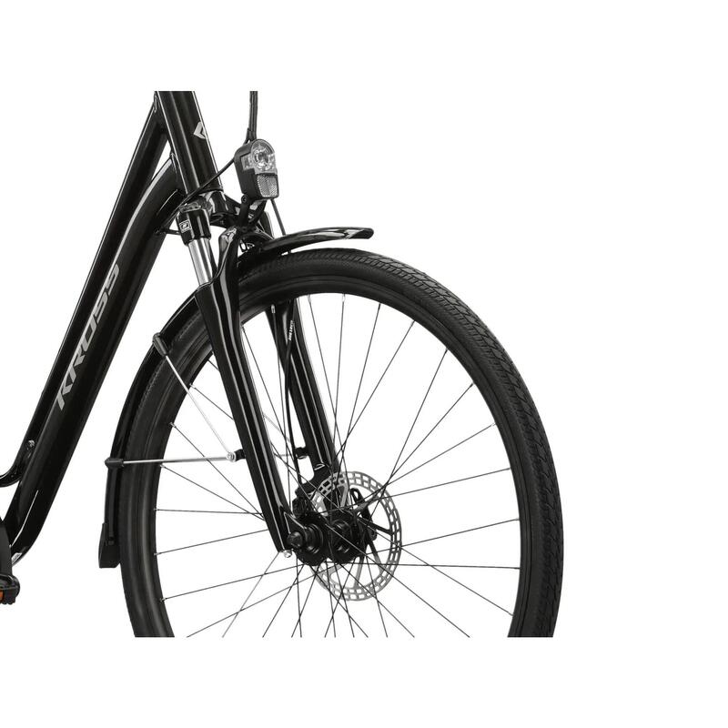 Bicicletă de oraș KROSS Sentio 3.0, roată 28\", cadru 20\", neagră.
