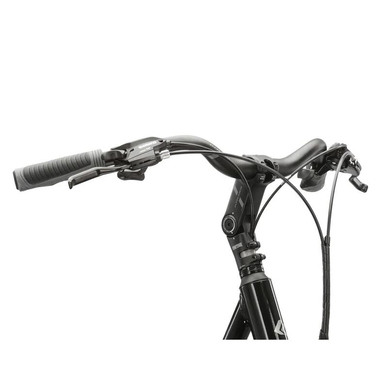 Bicicletă de oraș KROSS Sentio 3.0, roată 28\", cadru 20\", neagră.