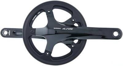 Shimano crankstel alfine fc-s501 crankset shim.alfi.fcs501 42t.170mm ht2 1sp bl.