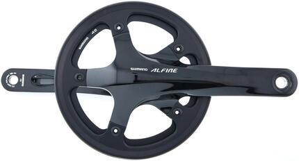 Shimano crankstel alfine fc-s501 crankset shim.alfi.fcs501 42t.170mm ht2 1sp bl.