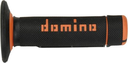 Uchwyty Domino A020 guma zamknięte 118 mm czarno/pomarańczowe
