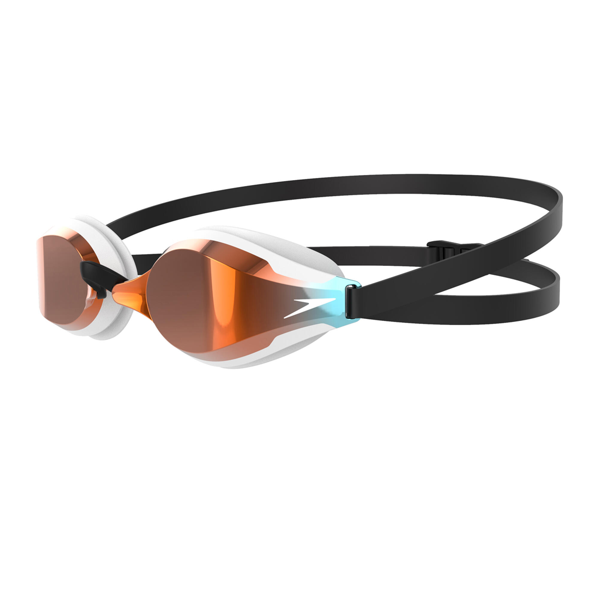 Lunettes De Natation FASTSKIN SPEEDSOCKET Adulte (Noir / Blanc / Feu) 3/3