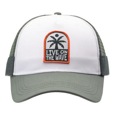 Heren mayle trucker cap (myrtle groen/wit)