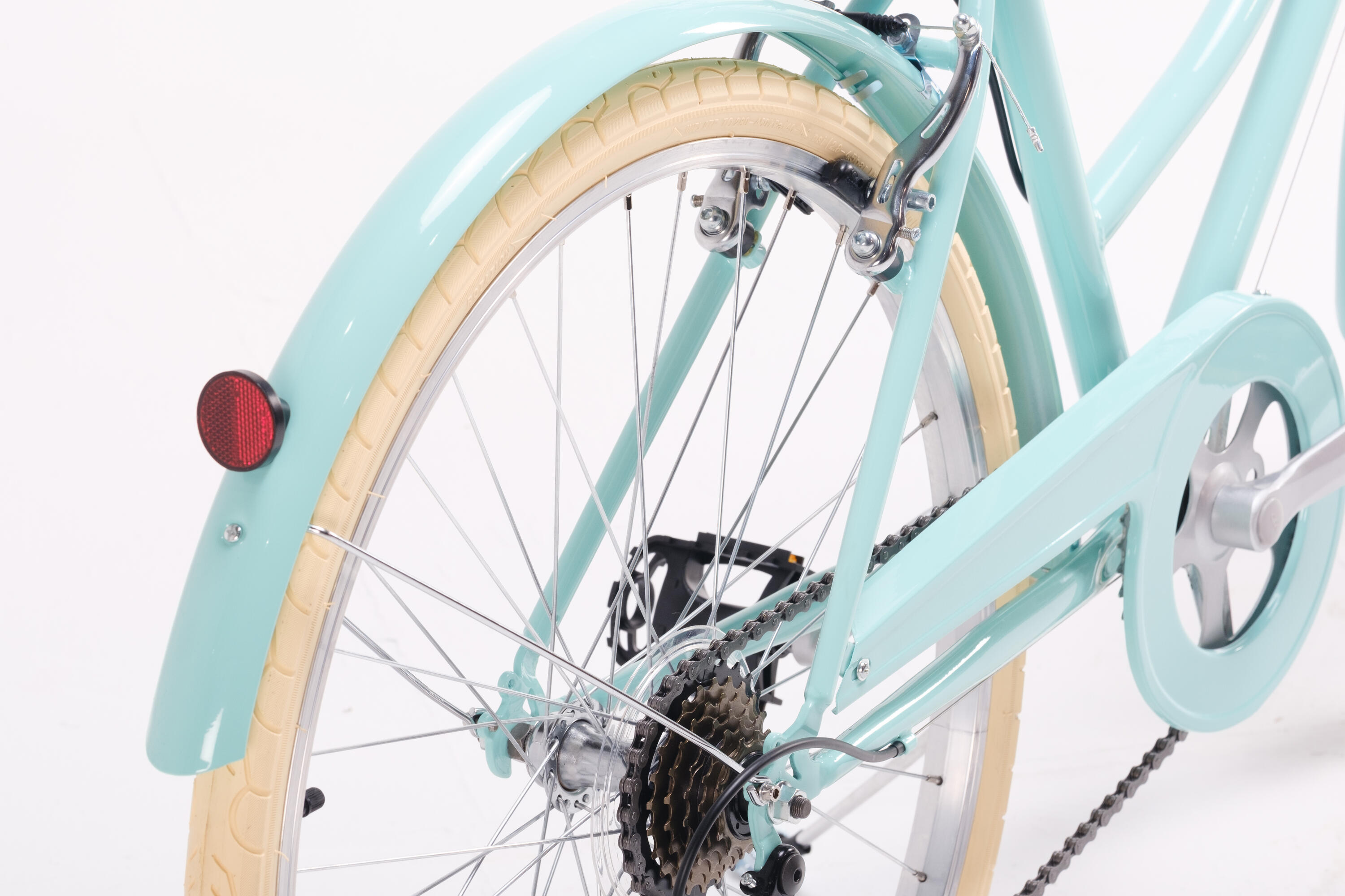 Bicicleta de Passeio Vintage Capri Valentina 26" 6 Velocidades - Água-marinha 4/7