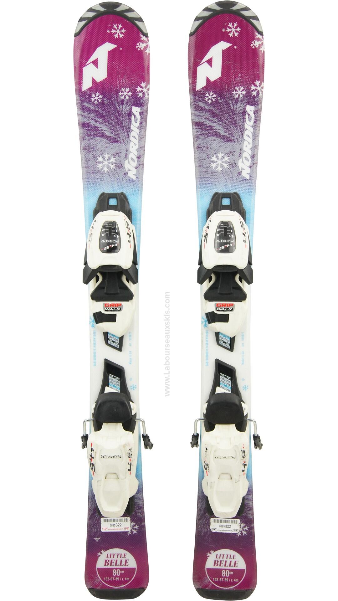 Reconditionné - NORDICA LITTLE BELLE FDT KID + MARKER JR 4.5 FDT - Très bon état 2/4