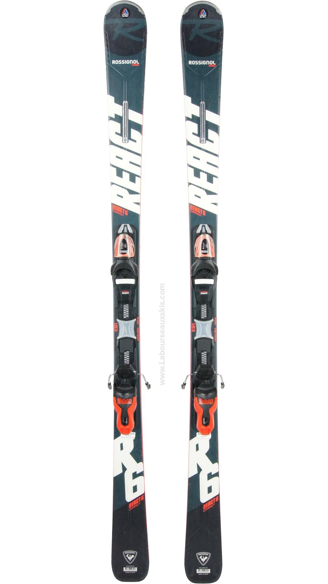 Reconditionné - ROSSIGNOL REACT 6 COMPACT + XPRESS 11 GW B83 - Très bon état 2/7