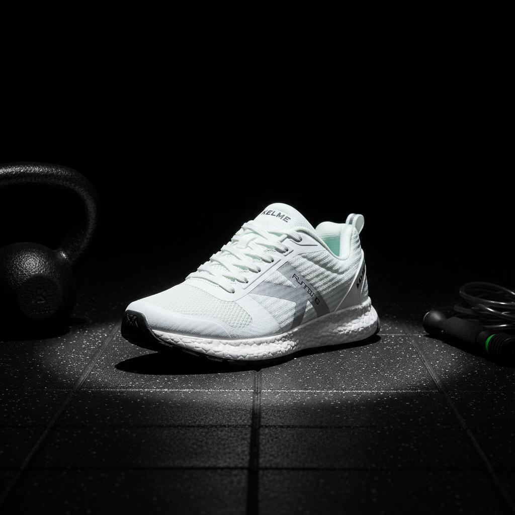 Kelme Zapatillas Running K-rookie Blanco Aqua Unisex 3/7