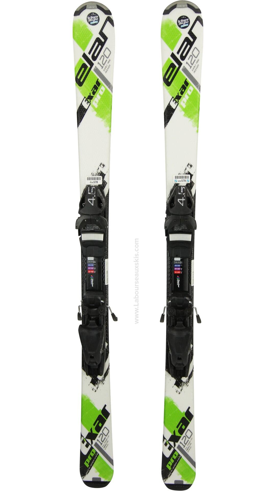 Reconditionné - ELAN EXAR PRO WHITE/GREEN + FSP 4.5 - Très bon état 2/7