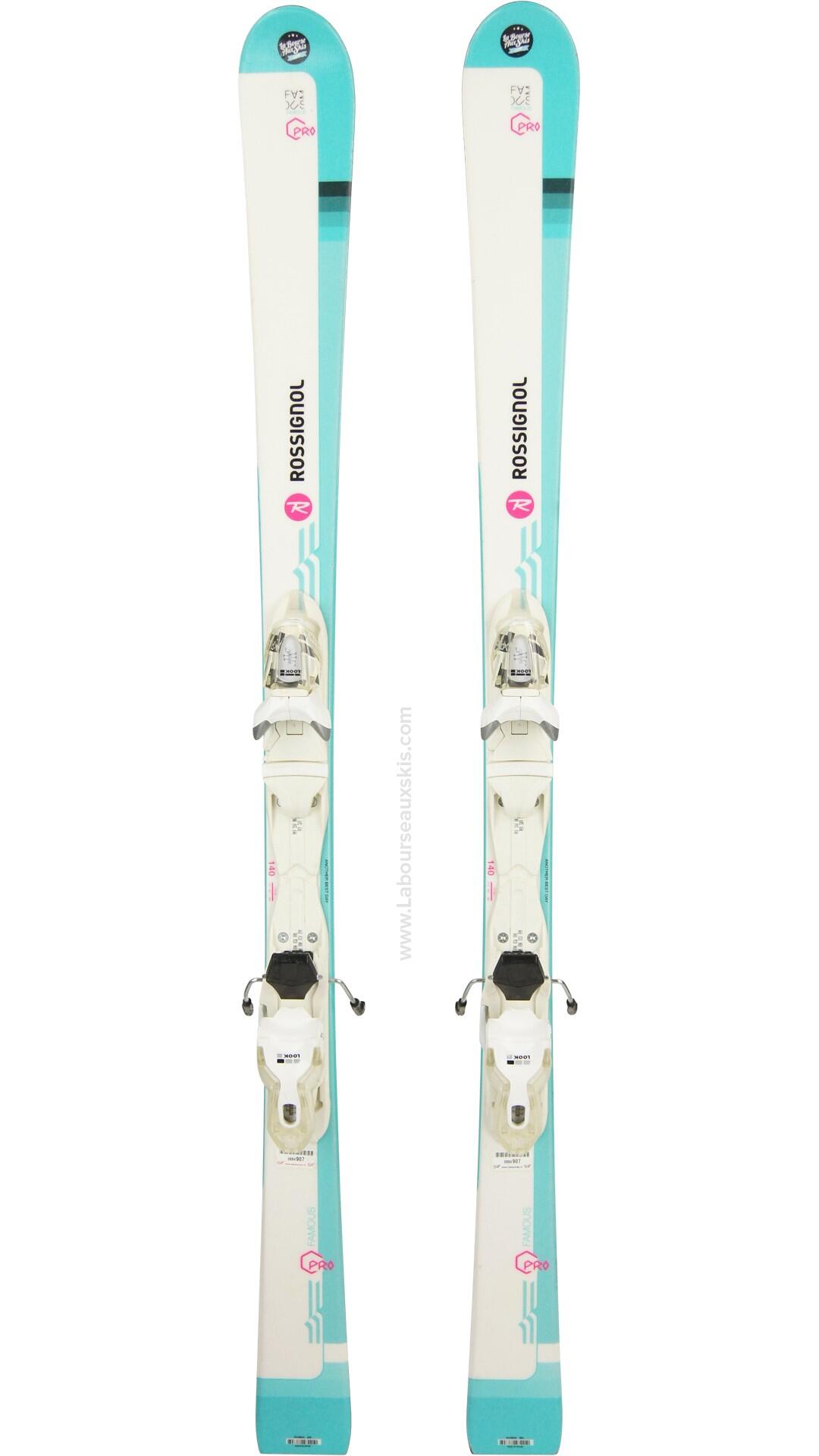 Reconditionné - ROSSIGNOL FAMOUS PRO + Xpress Jr 7 B83 White Silver - Très... 2/4