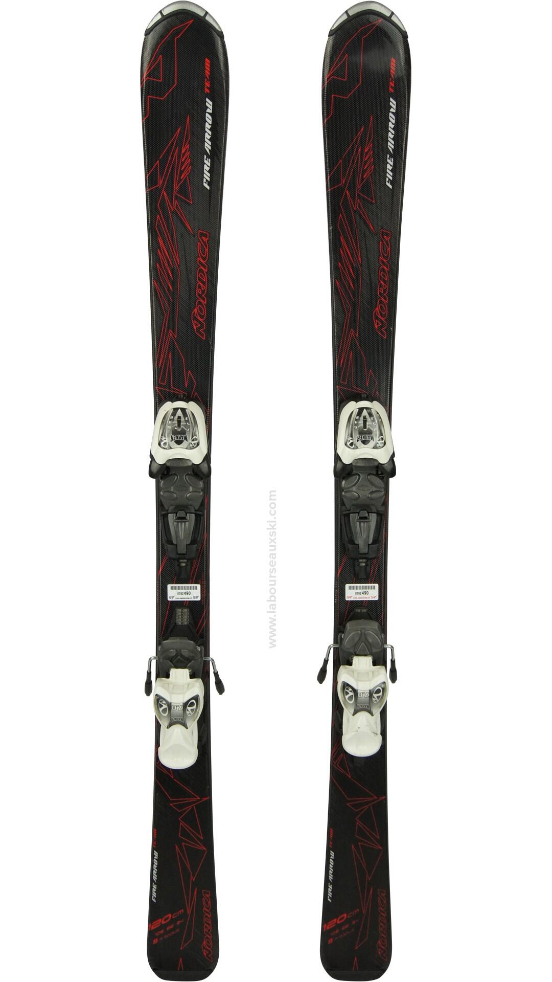 Reconditionné - NORDICA FIRE ARROW TEAM JUNIOR + FIX - Très bon état 2/7