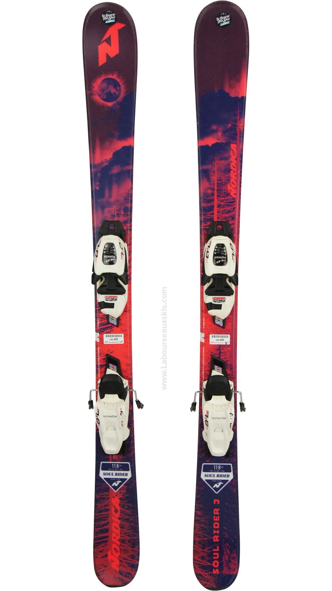 Reconditionné - NORDICA SOUL RIDER J + MARKER 7.0 - Très bon état 4/4
