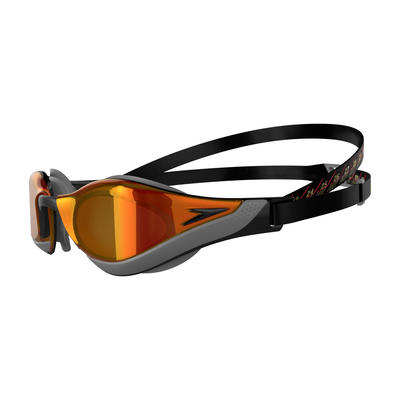 Lunettes De Natation FASTSKIN PURE FOCUS (Noir / Gris / Feu) 3/3