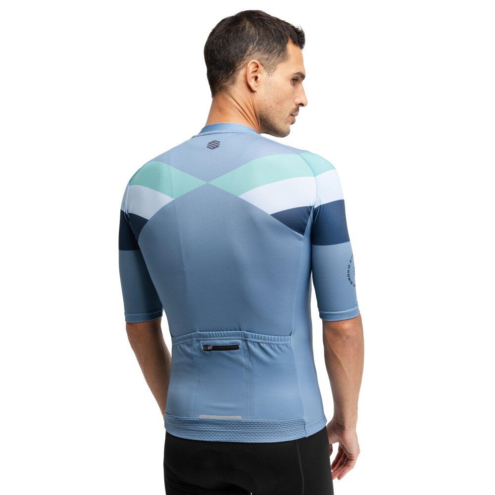 Maillot vélo manches courtes homme Cyclisme M2 Susten Bleu 2/8