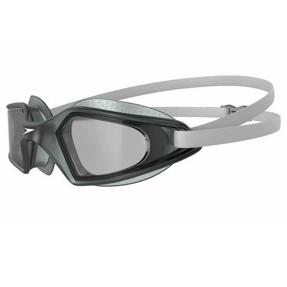 Unisex Adult Hydropulse Swimming Goggles (White/Elephant/Light Smoke Grey)
