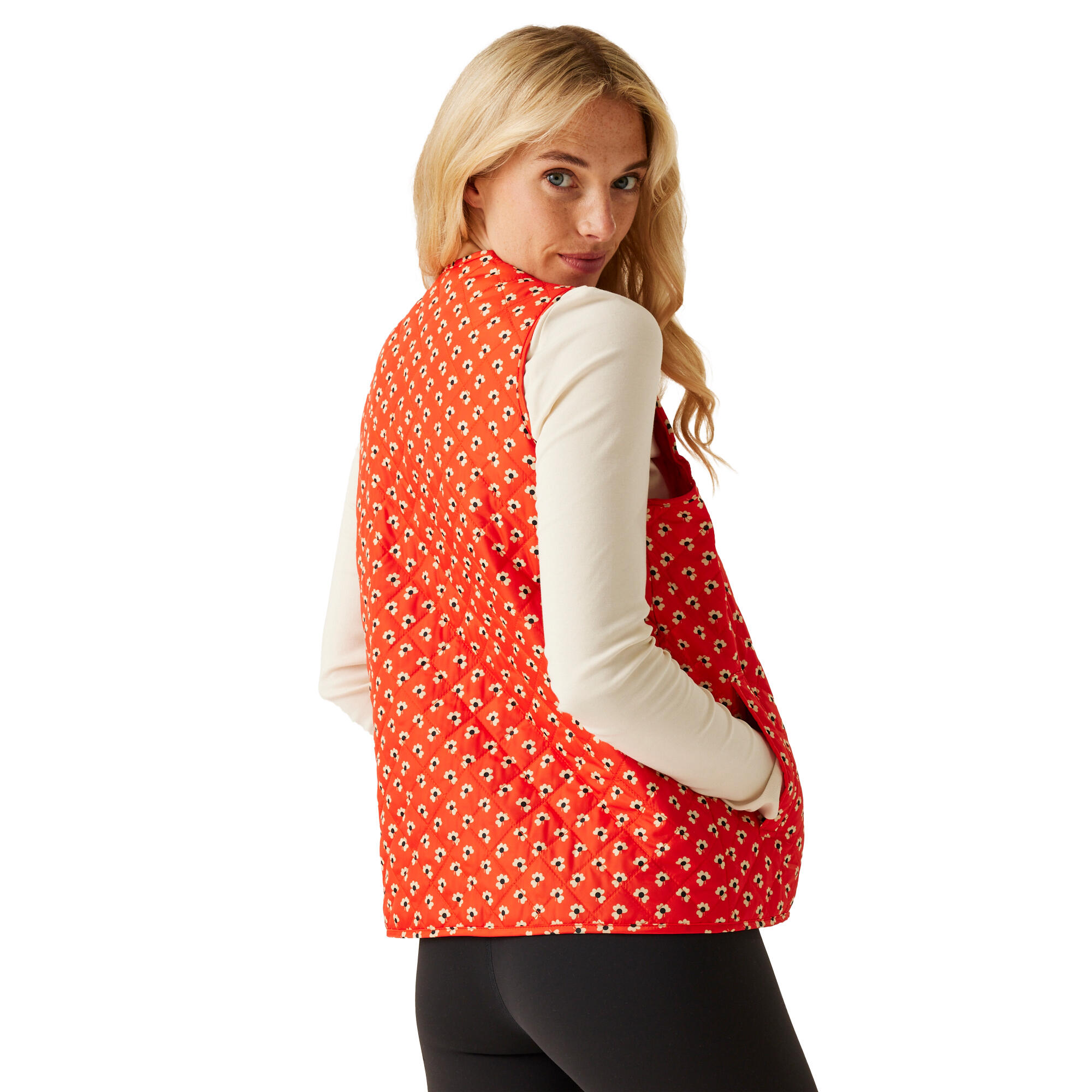 "Orla Kiely" Weste für , Gesteppt Damen Kleerot 3/5