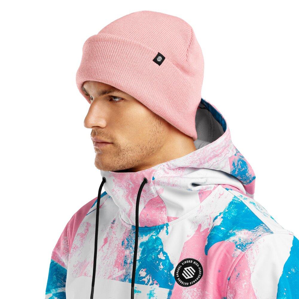 Bonnet hiver Sports d'hiver Homme et Femme Snowflake Pink Rose Bonbon 2/7