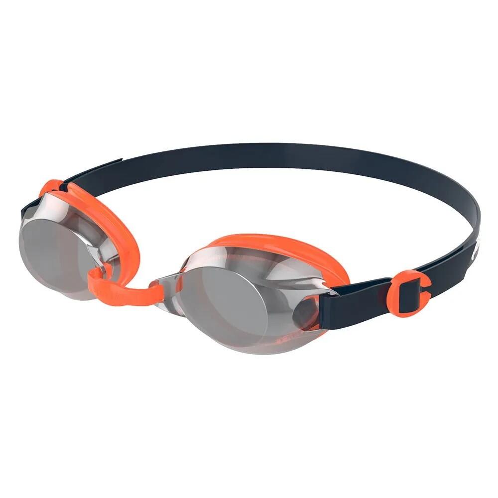 Jet Mirror Swimming Goggles (Navy/Volcanic Orange/Chrome)