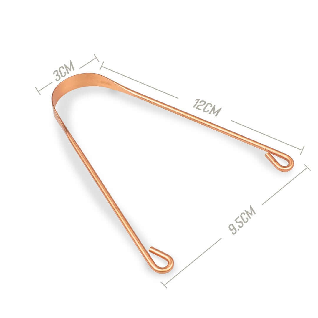 Miedziany czyścik do języka myga Copper Tongue Scraper Cleaner 6/7